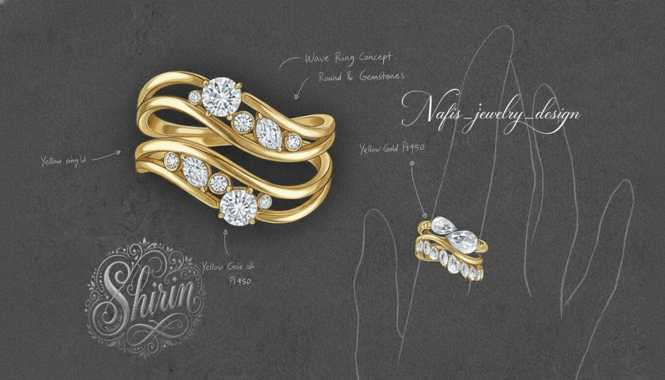 Rings design No. 43 by Shirin