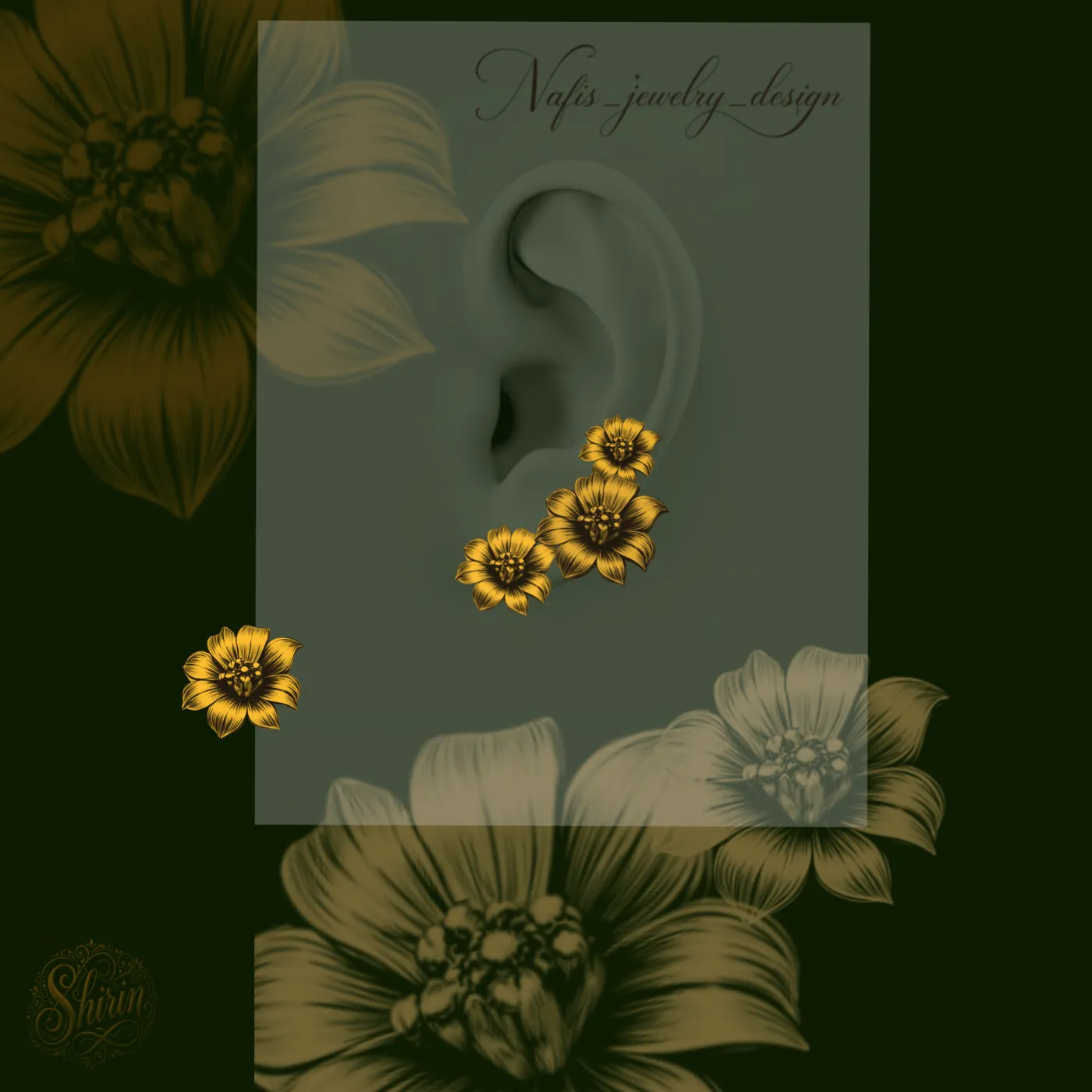 Earrings design No. 63 by Shirin