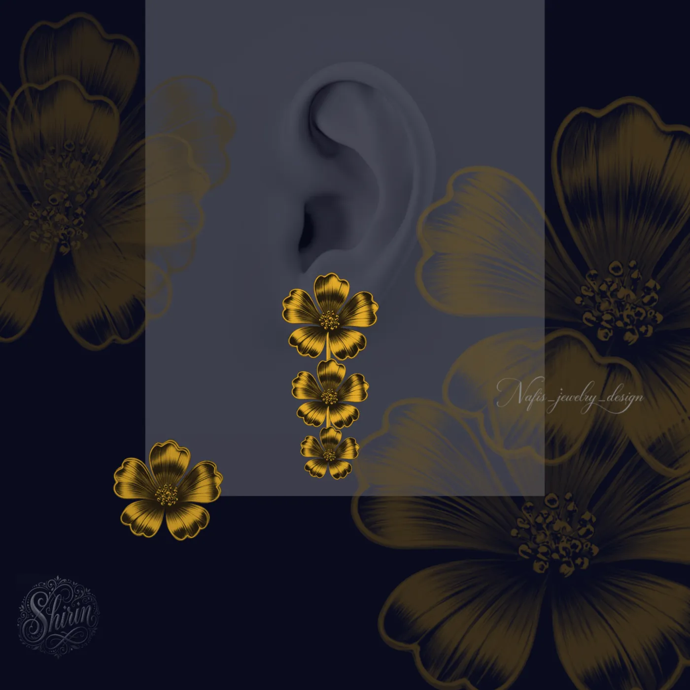 Earrings design No. 64 by Shirin