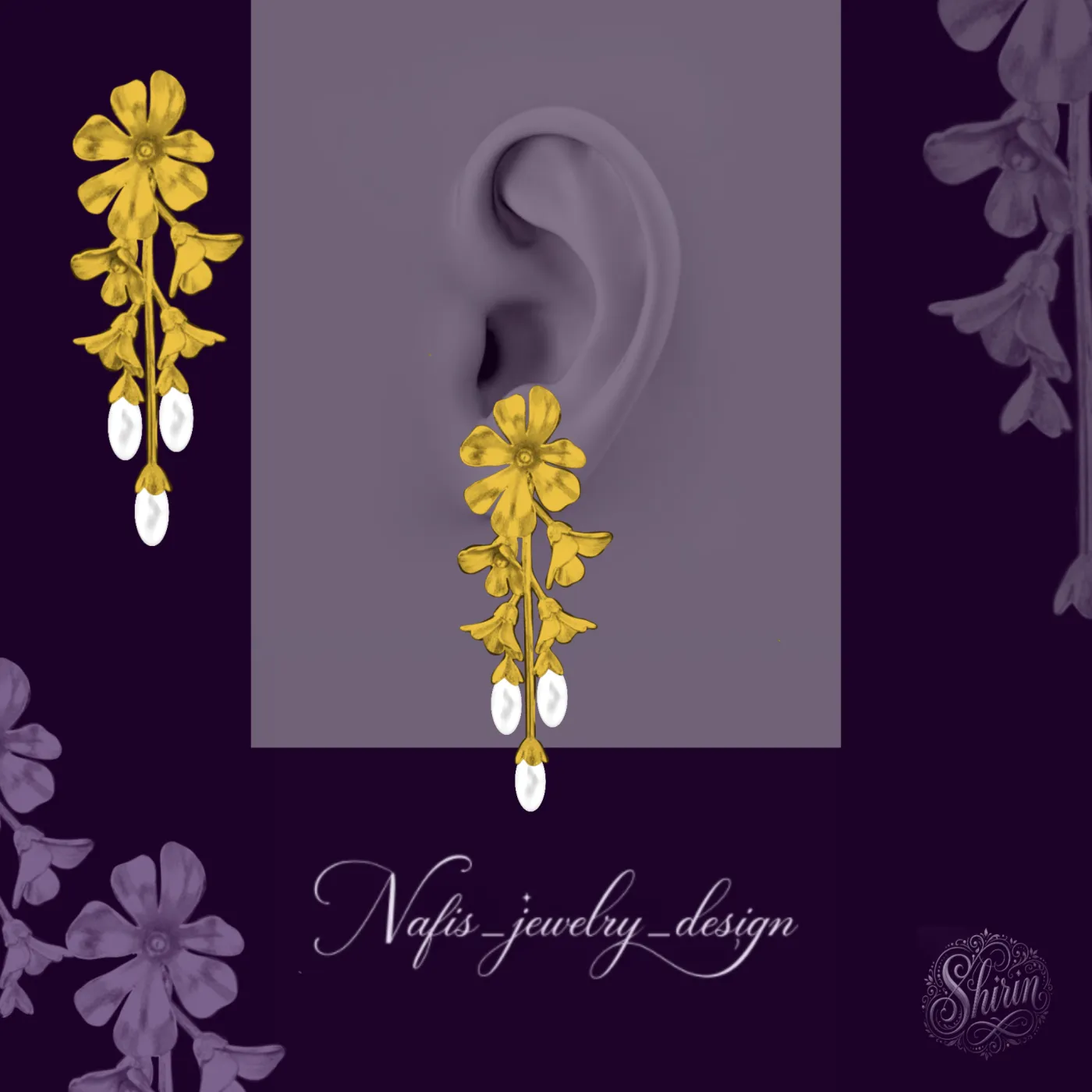 Earrings design No. 70 by Shirin