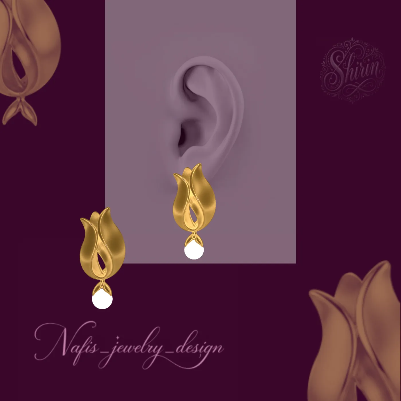 Earrings design No. 72 by Shirin